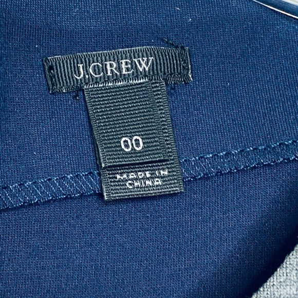 J.Crew Women's Dress Tweed Fit & Flare Gray Black Colorblock Crew Sleeveless 00 - Picture 5 of 6